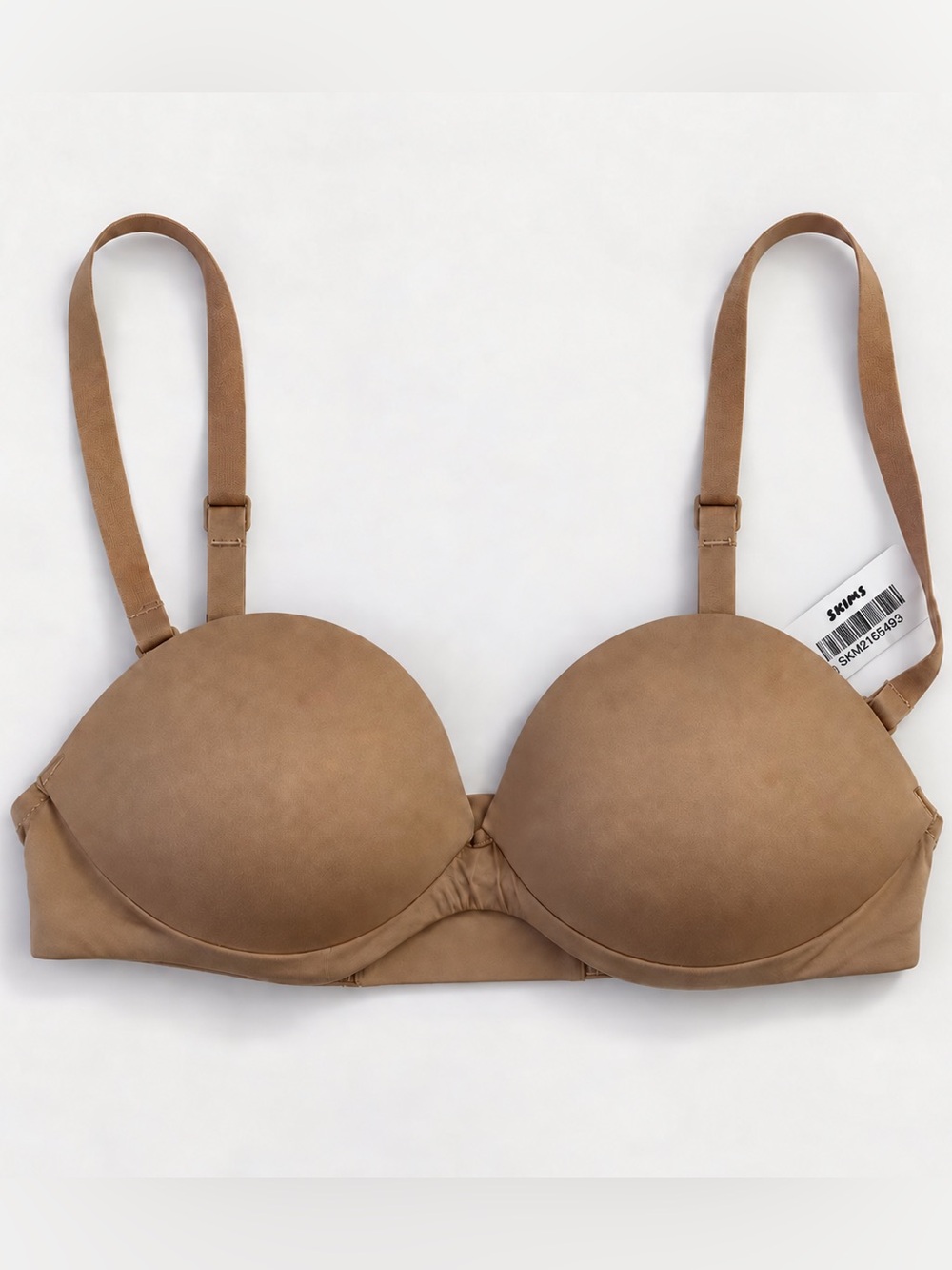 NWT SKIMS Ultimate Strapless Push-Up Bra Clay 30B Convertible BA-BAN-9056